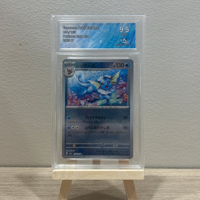 Carte pokémon Gradée - Aquali Pokeball 134/165 - 9.5 - Collect Aura - Japonaise