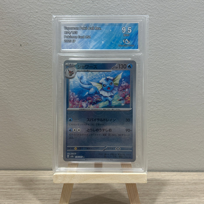 Carte pokémon Gradée - Aquali Pokeball 134/165 - 9.5 - Collect Aura - Japonaise